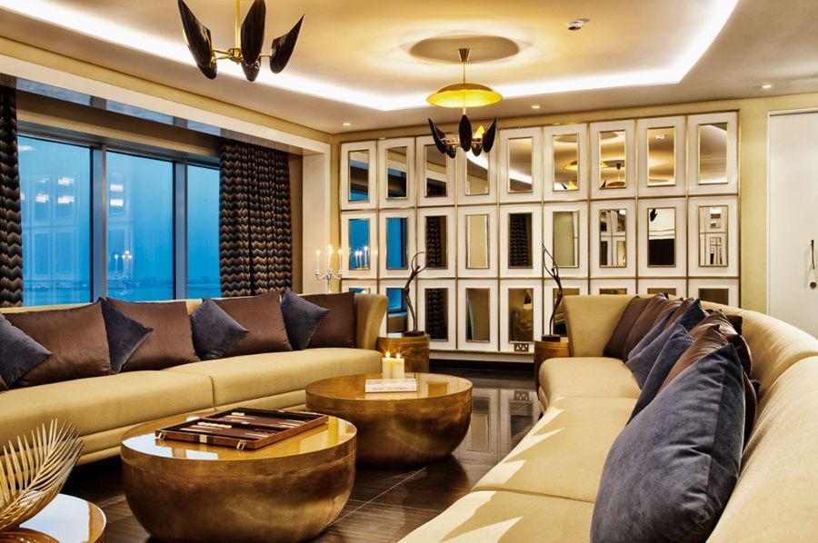 The Domain Bahrain Hotel And Spa - Adults Friendly 16 Years Plus Manama Exteriör bild The living room of a 3-bedroom apartment